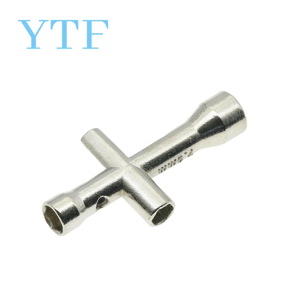 Nozzle MK8 Mini Spanner M2 M2.5 M3 M4 Screw Nut Hexagonal Cross Wrench Sleeve socket Maintenance Model Car Wheel Tool