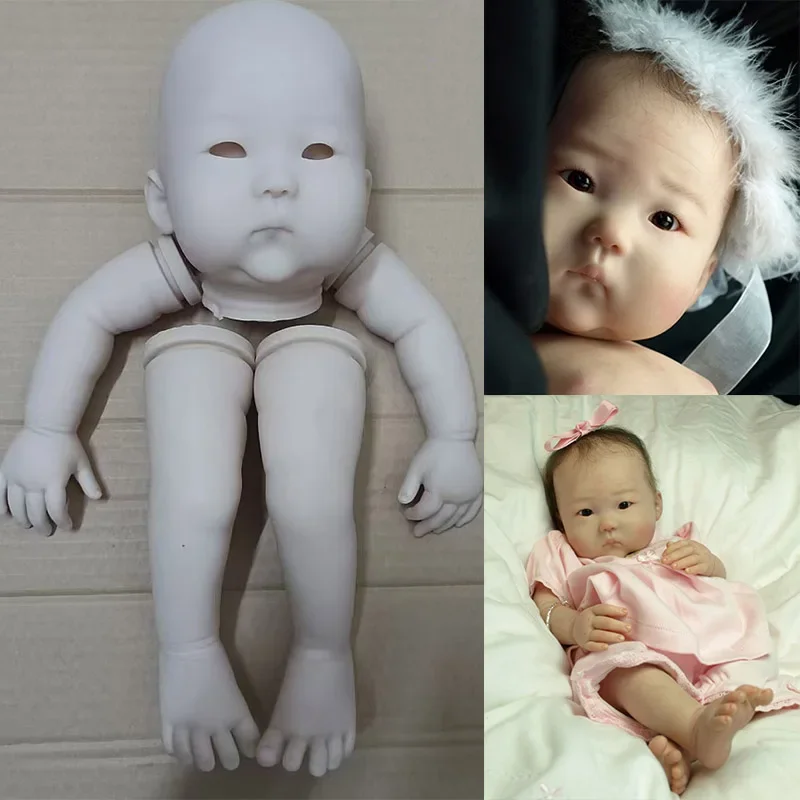 

20inch Unfinished Unpainted Reborn Doll Kit An Ming Asian Baby Cute DIY Doll Parts