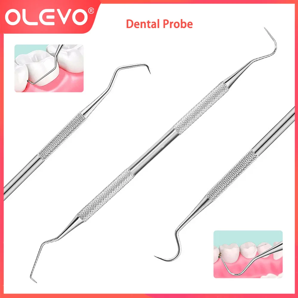 

Чистка зубов, гигиена, зонд Explorer, скалер, скребок из нержавеющей стали с двойными концами, скребок для удаления пятен, налета, стоматологические инструменты