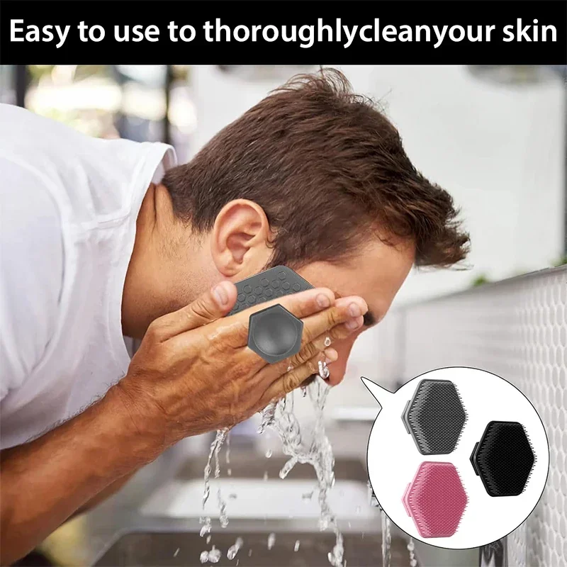 ซิลิโคน Face Clening Scrubber สําหรับผู้ชายและผู้หญิงแปรงทําความสะอาดผิวหน้าซิลิโคนแปรงล้างหน้าคู่มือทําความสะอาด Face Care