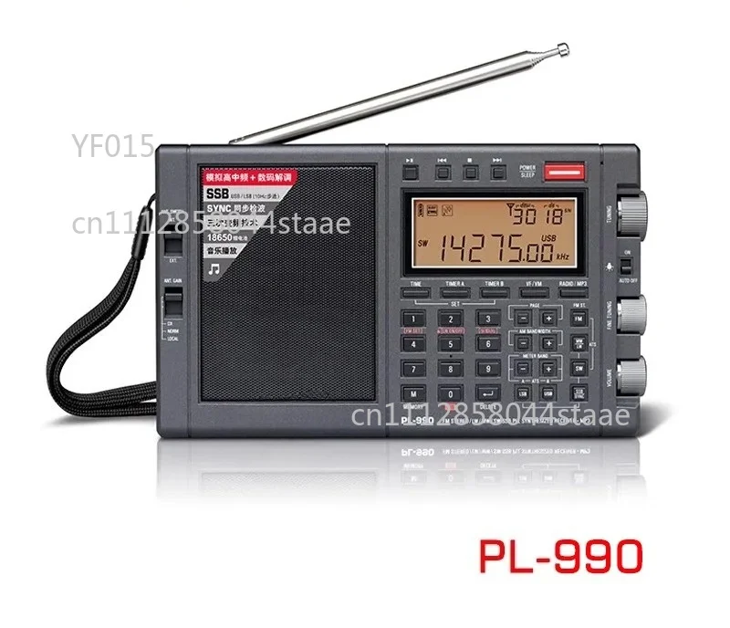 YEKZTAK Tecsun PL-990 FM Portable Radio All-band Single Sideband Radio Receiver Music Playe