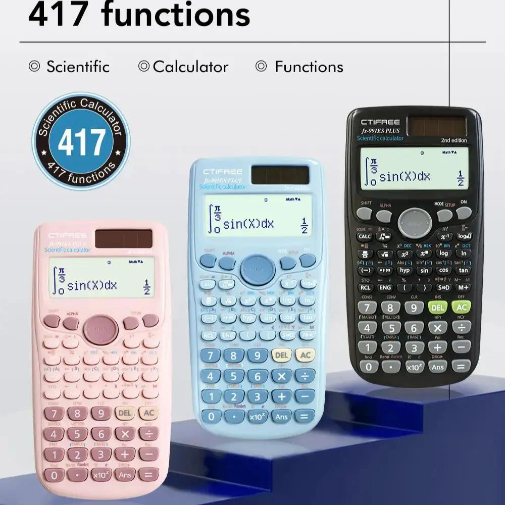Calculator for FX-991ES-PLUS Original Scientific Calculator 417 Functions for High School University Students Office Coin Batter