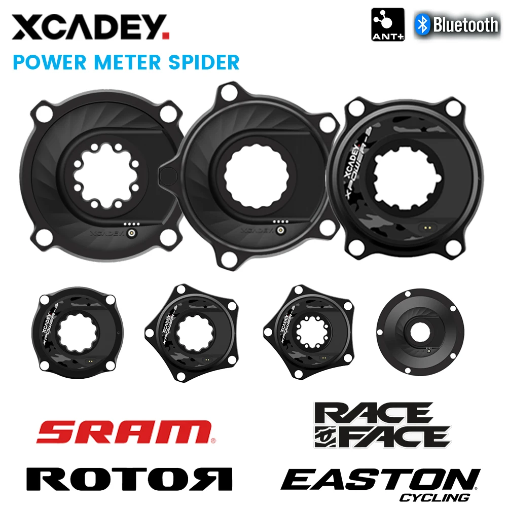 XCADEY Road MTB Bike Spider Spider-Based PowerMeter Fits For Shiman SRAM ROTOR RaceFce Eastn Crank Chainring 104BCD 110BCD