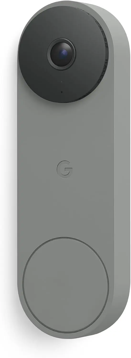 Wired Smart Doorbell with 2K Video, Night Vision, Two-Way Audio, and Live View - Compatible with Home Systems