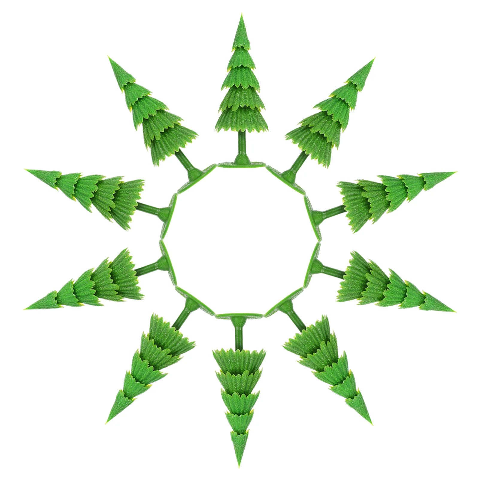 

20Pcs Miniature Christmas Trees Highsimulation Materials Yearround Vibrant Colors Compact Portable DIY Village Train Scenery