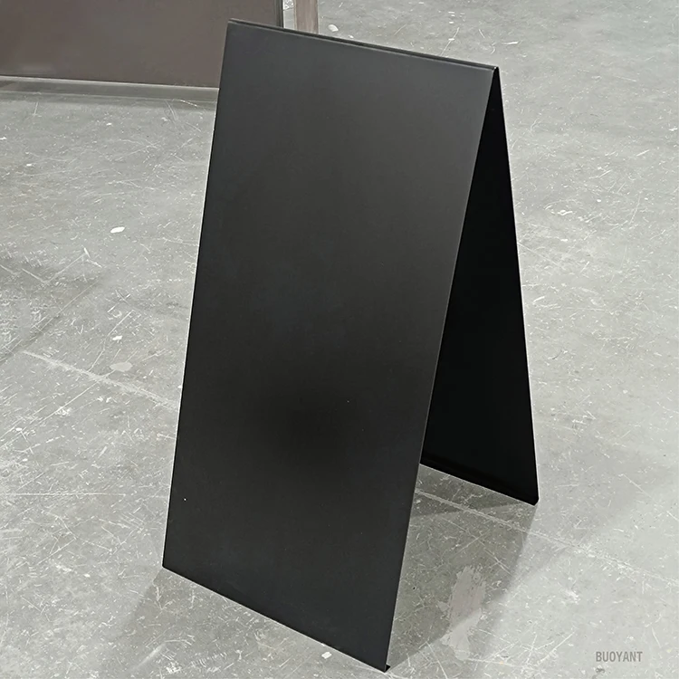 Heavy-Duty Windproof Stainless Steel Advertising Sidewalk Sign Stand Outdoor Pavement A-frame Sign Board