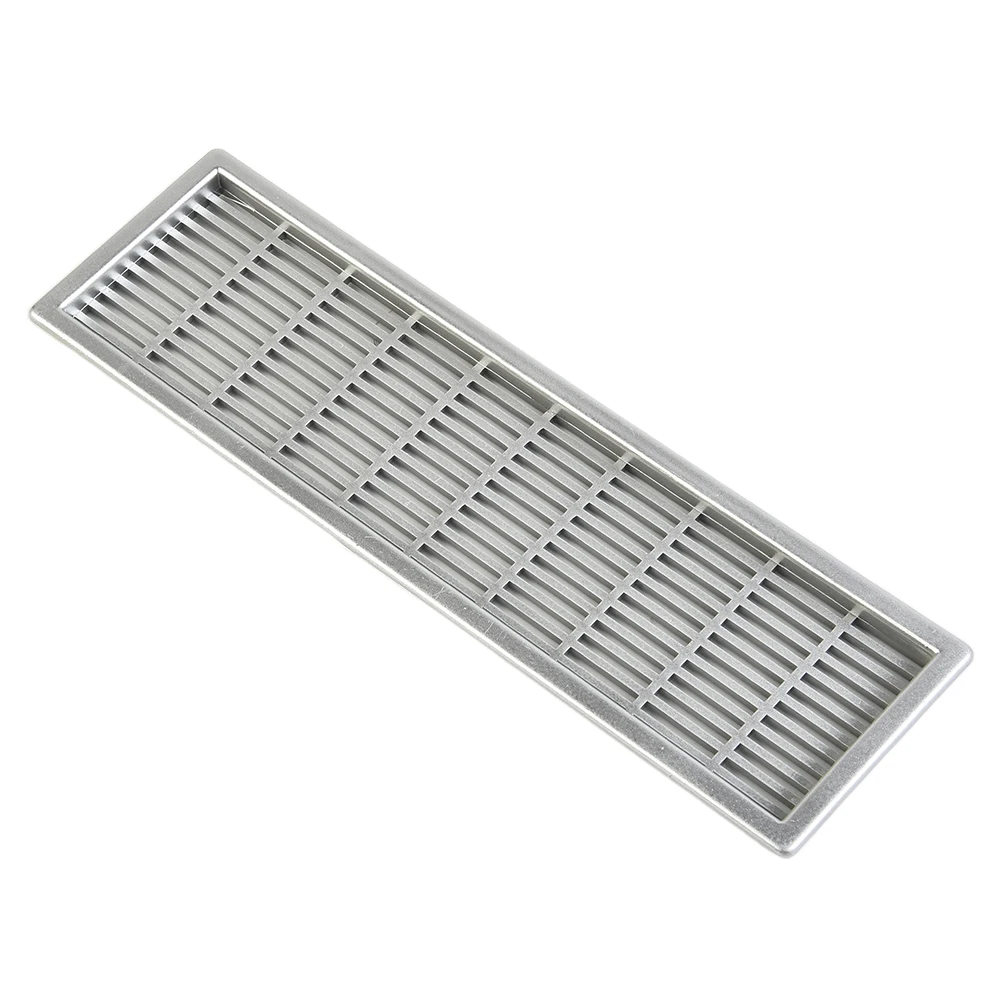 1PCS 60mm Rectangular Ventilation Grille ABS Silver/Black Grille Ventilation-Covers For Cabinet Wardrobe Home Renovation