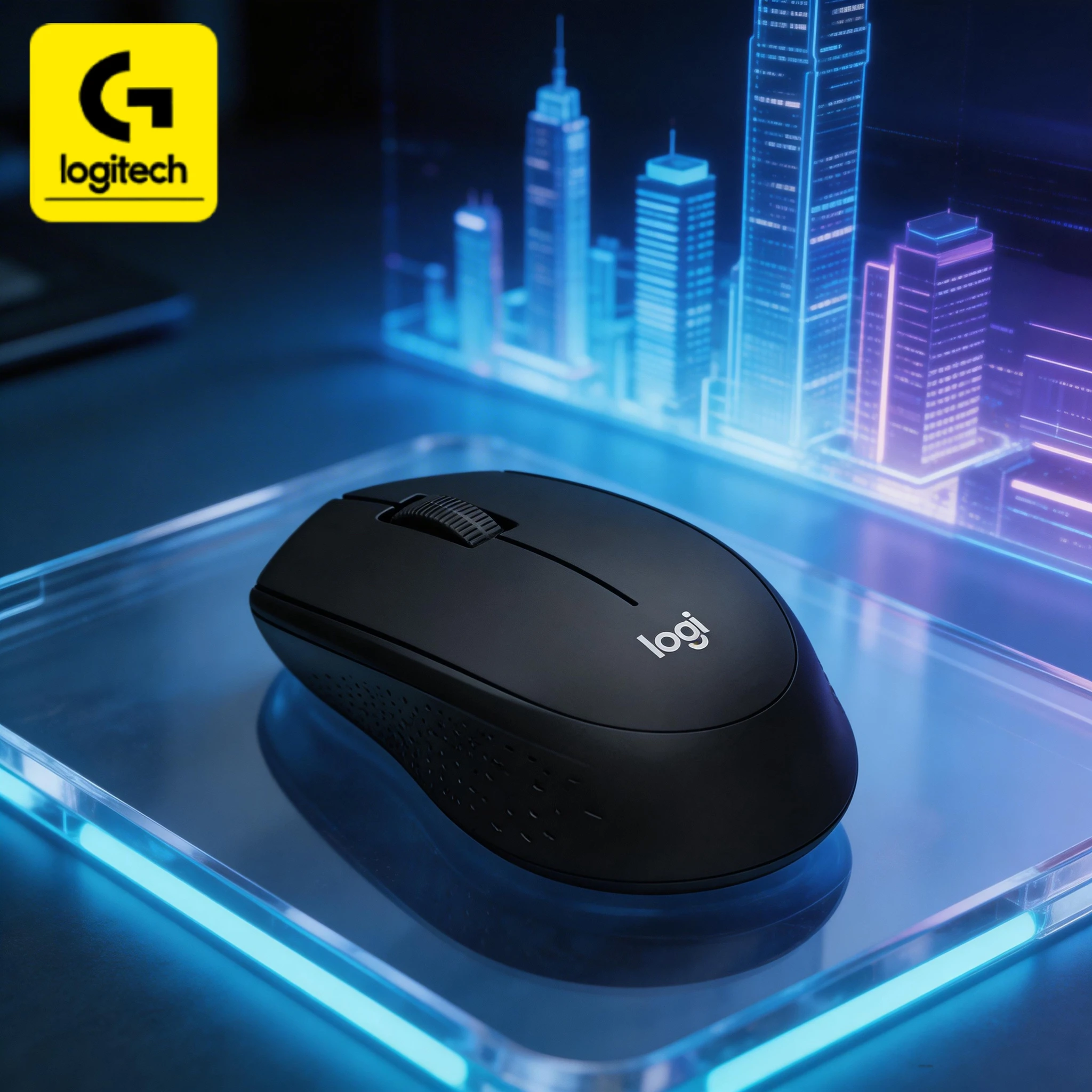 

Беспроводная портативная мышь Logitech M280, стабильное соединение 2,4 ГГц, бесшовное переключение между несколькими устройствами