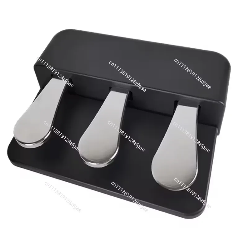 Piano Auxiliary Three Pedal Black Lifter  Piano Practice Lifting Footstool Support Pedal Extender