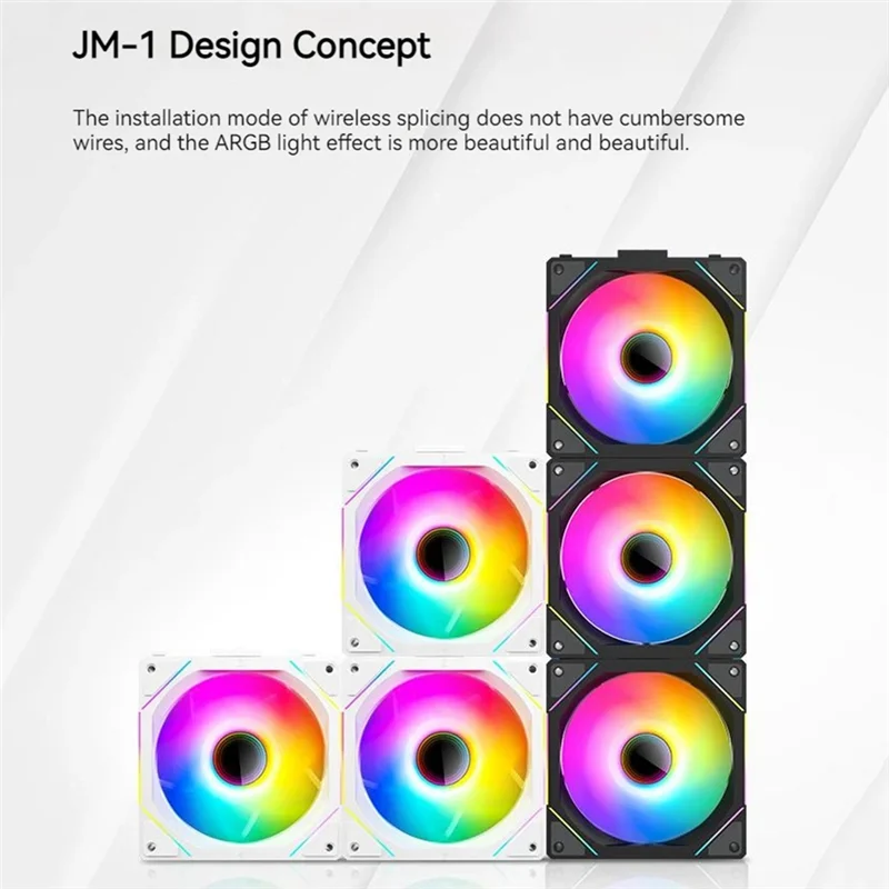 

T82C Hot Sale-TEUCER ARGB Mirror Cycle Light Effect 800-2000RPM PWM Water Cooling 120Mm White Forward