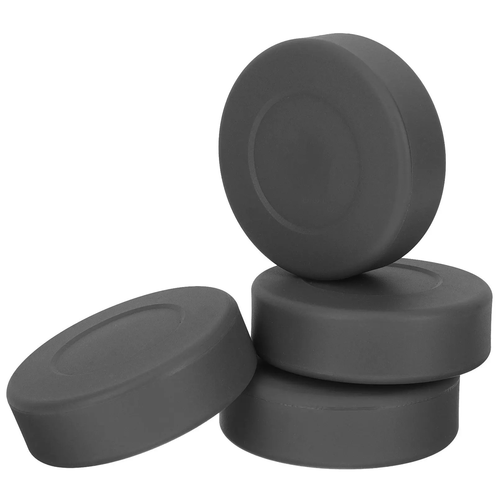 4Pcs Ice Hockey Pucks Rubber Hockey Training Supplies Pucks for Game Practice Roller Skating Sports Puck Training Puck