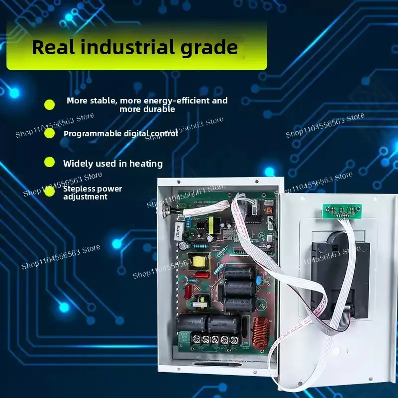 

2.5KW Electromagnetic Induction High-Frequency Heating Controller Kit, Energy-Saving for Industrial Heating Modification
