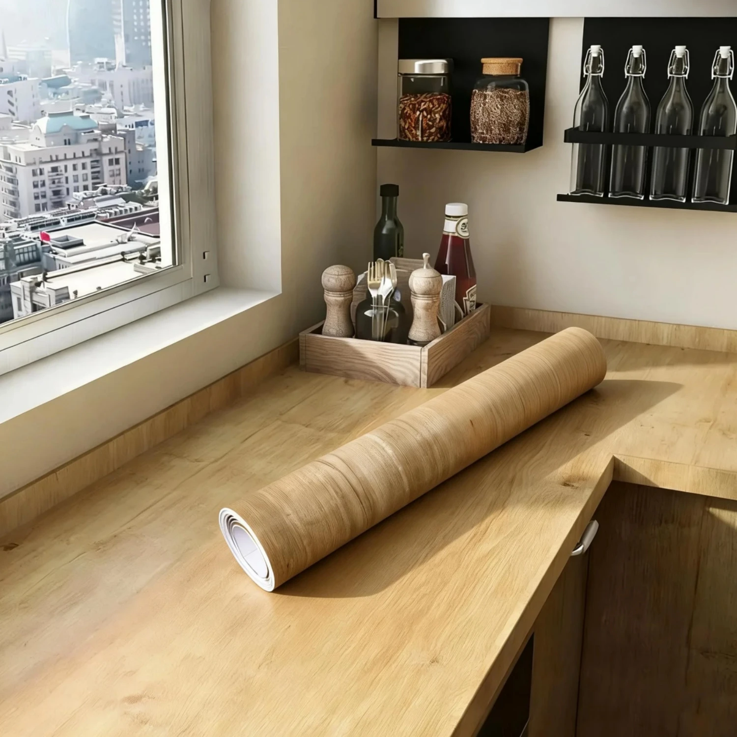 

55 см водонепроницаемые 3D виниловые наклейки под дерево, самоклеящиеся ПВХ обои для гардероба, шкафа, стола, шкафа, мебели, домашнего декора