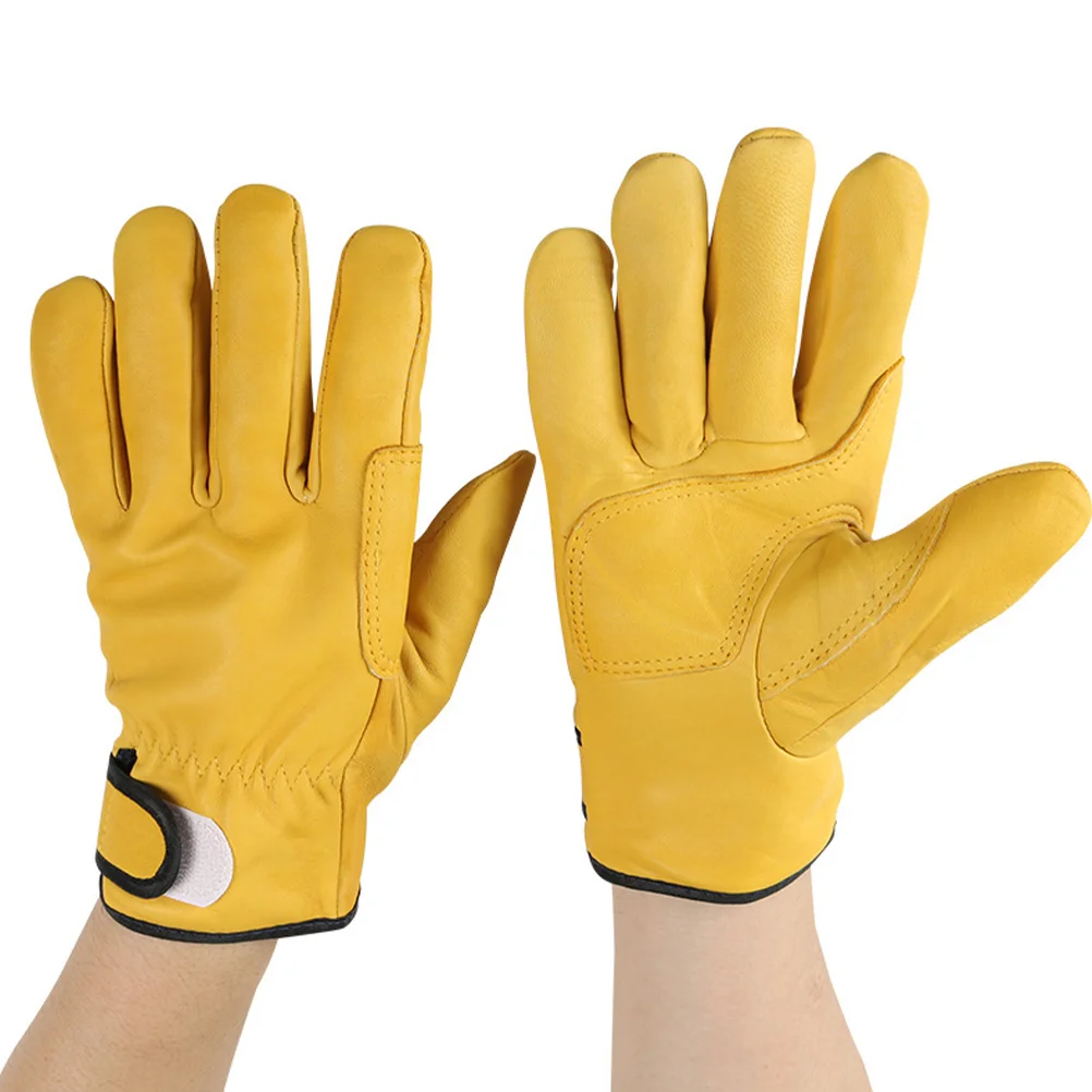 Yellow Non Slip Heat Insulation Gloves For Engineering Work Protective Safety Workplace Supplies Mens Warm Outdoor Labor