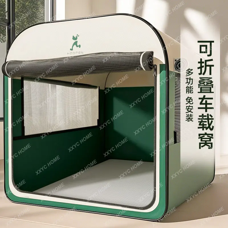 Car dog bed, all-season portable folding dog tent, maternity room dog cage