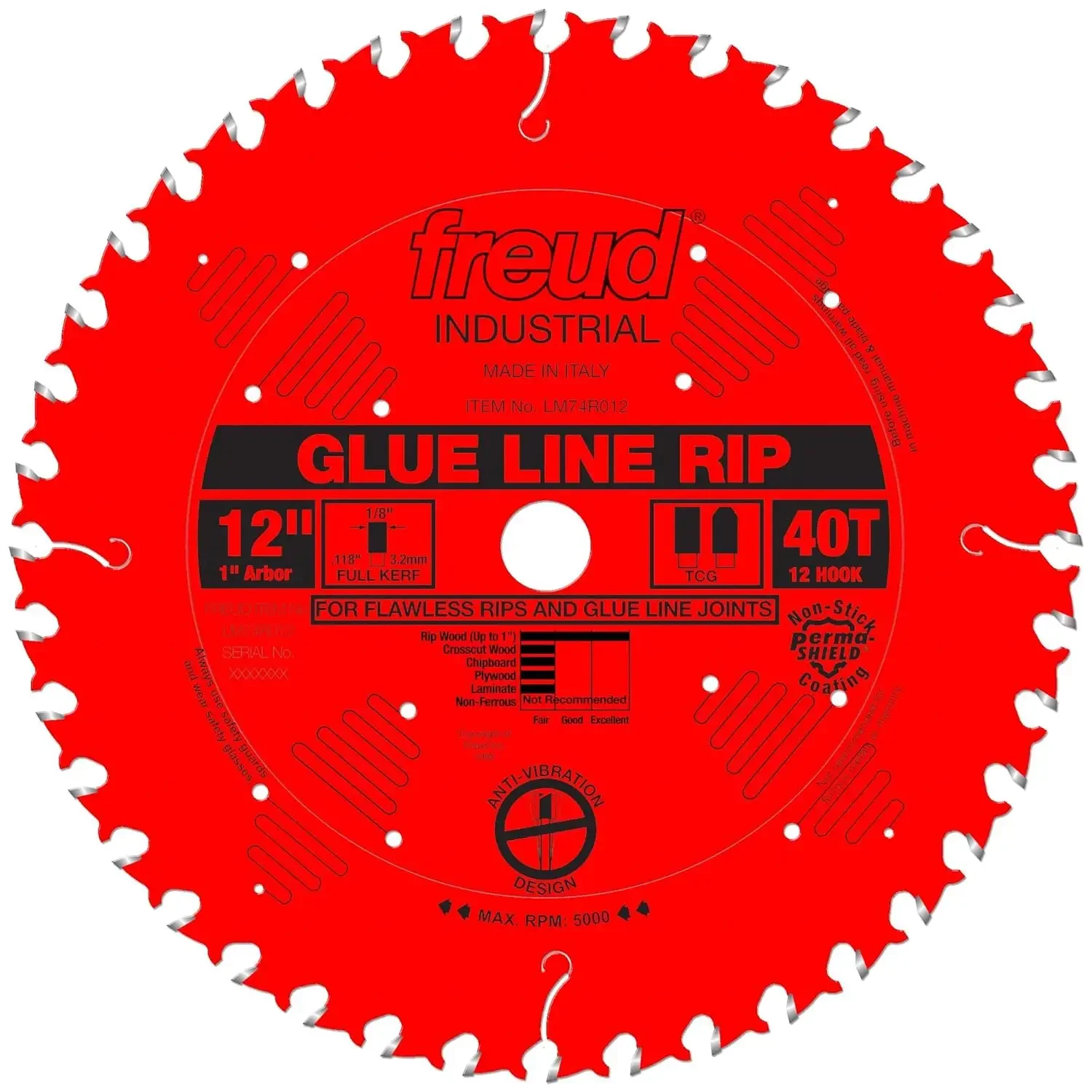 LM74R014: 14" x 44T Glue Line Ripping Blade