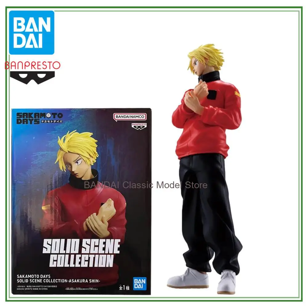 

Оригинальная оригинальная модель Banpresto Solid Scene Collection Sakamoto Days 22 см Asakura Shin Рисунок Аниме Игрушки Коллекции фигурок