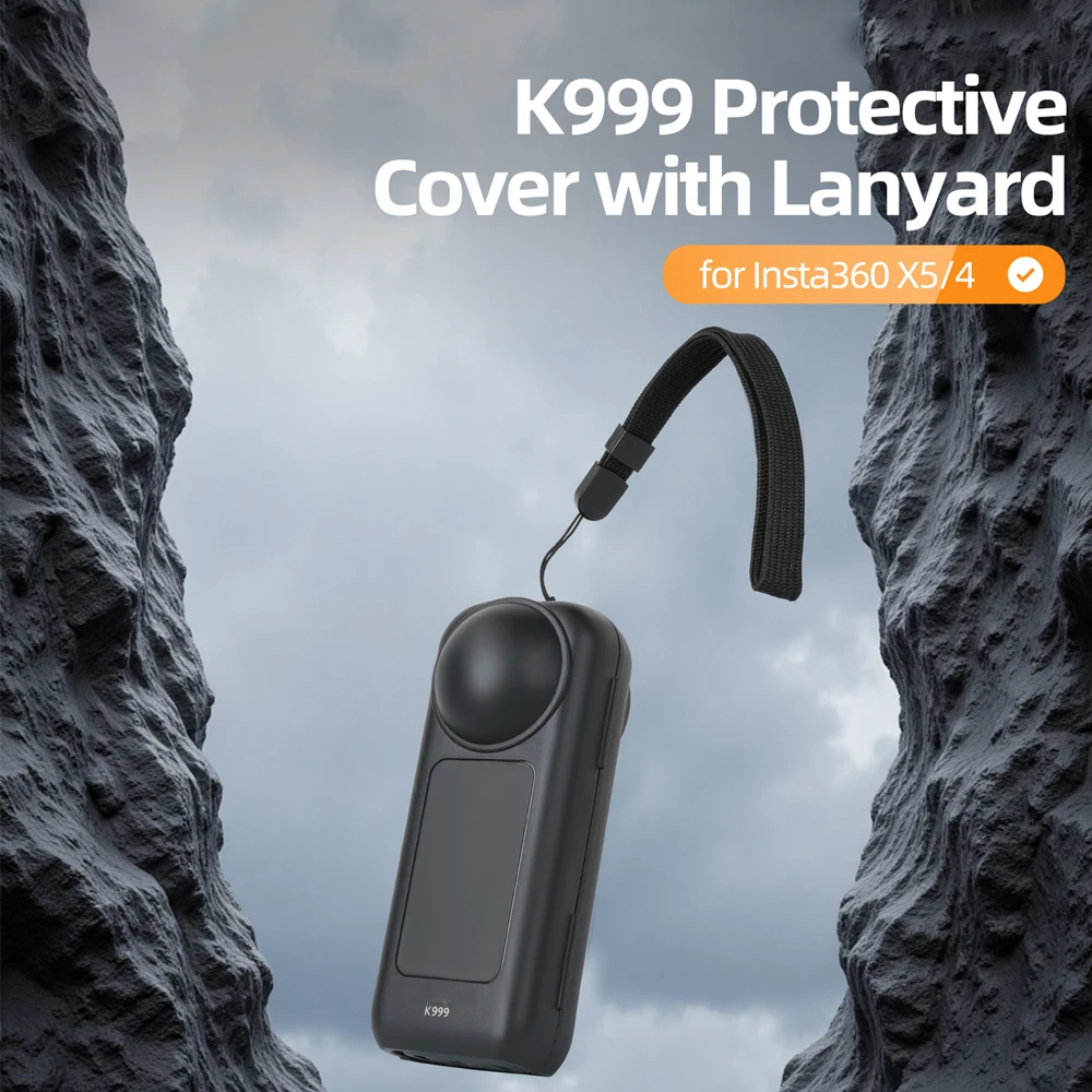 

Lens Screen Cover for Insta360 X5/X4 Snap-On Drop Case Dustproof Sport Camera Accessories Black