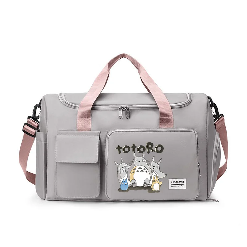 

Totoro Travel Bag Anime Cartoon Shoulder Bags Man Woman Waterproof Gym Sport Bag Anime Fitness Handbag Adult Storage Bag Gift
