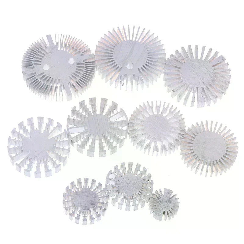 

High Power LED COB Radiator Heatsink Sunflower Solid round Alloy Aluminum 25-67MM Diameter for Heat Dissipation