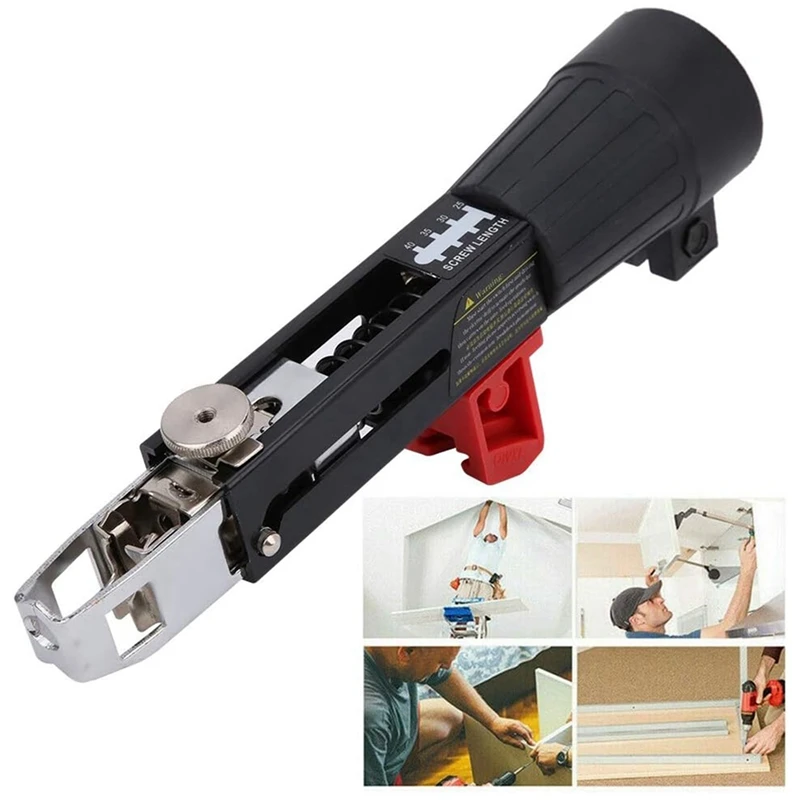 Automatic Chain Nail Adapter Electric Drill Screw Tightening Equipment Installed on Electric Drill with Screwdriver-A49I