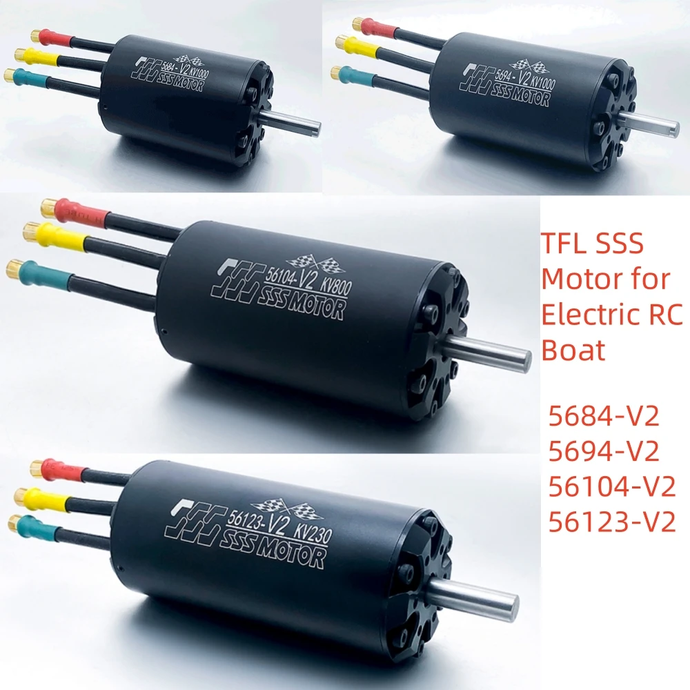 Bezszczotkowy silnik z wewnętrznym wirnikiem serii TFL SSS 56-V2 5684/5694/56104/56123 V2 do łodzi RC/samochodu/samolotu