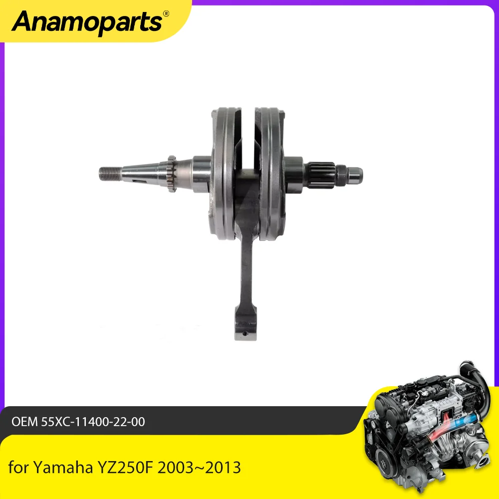 

Crankshaft Assembly Connecting Rod For Yamaha YZ250F YZ 250F 2003-2013 5XC-11400-22-00 Motor Engine Parts Crank Shaft