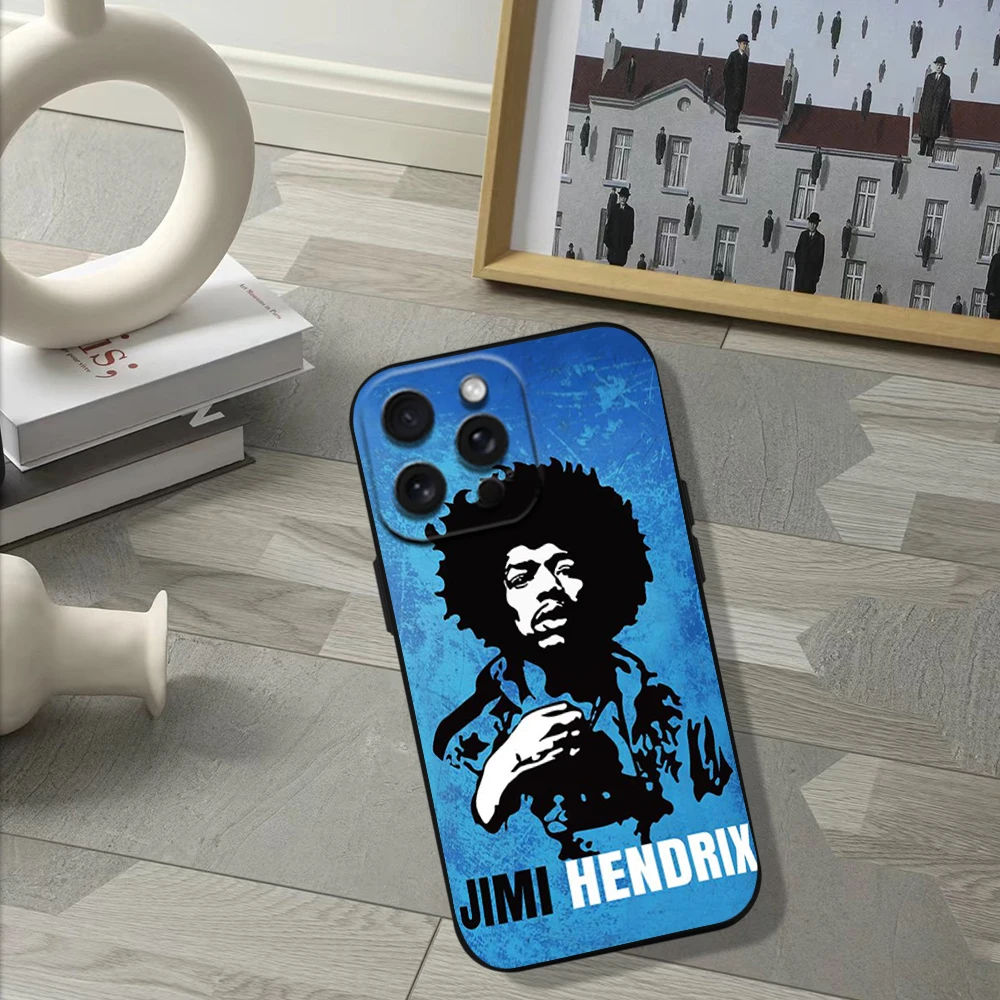 Singer J-Jimi Woodstoc H-Hendrix Phone Case For Samsung S23 S22 ULTRA A22 A71 Black Soft Silicone Cover