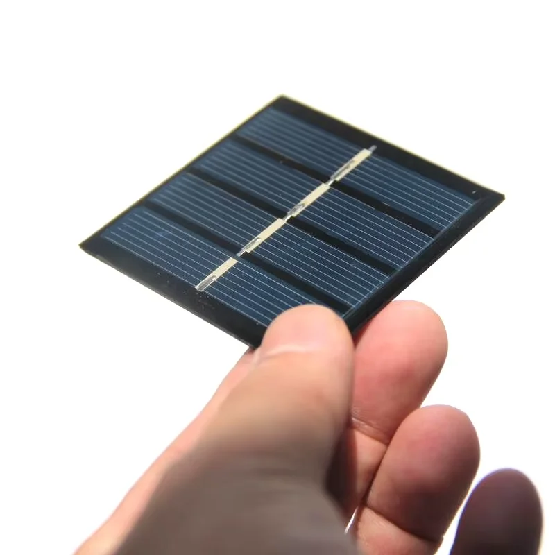 Fabrieksprijs 500 STKS 0,45 W 2 V Mini Zonnepanelen Polykristallijne Zonnecel Module Vierkante Solar Educatieve Plaat Kits 58 * 58 MM