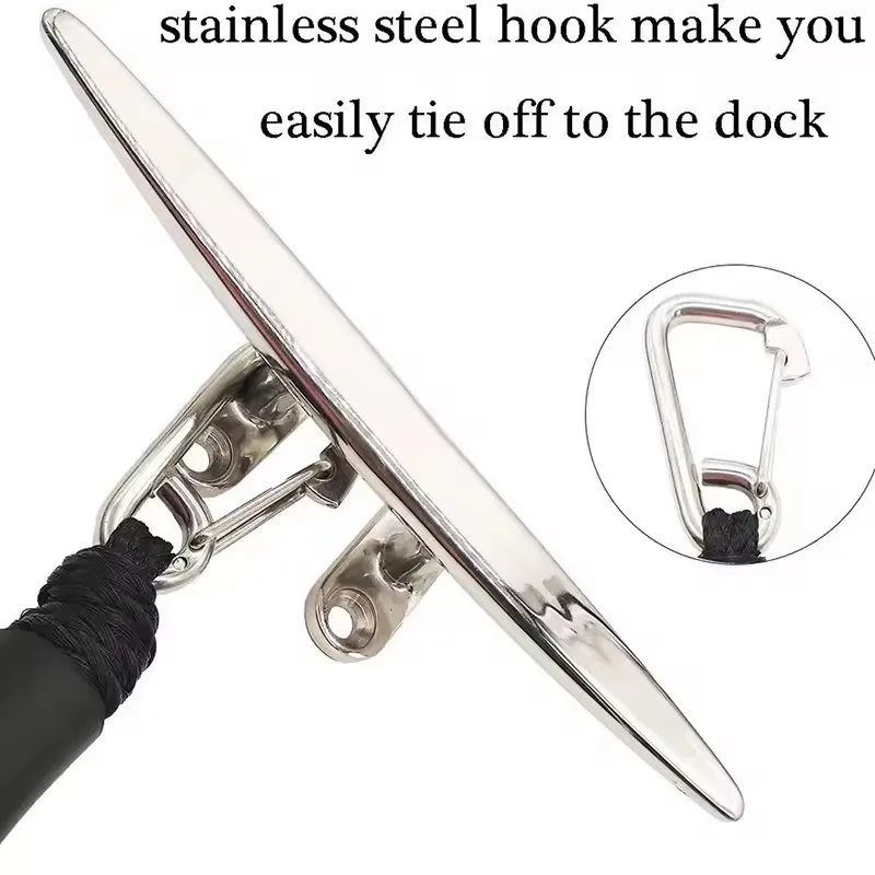 4ft Bungee Dock Lines Boat Shock Absorb Dock Tie Mooring Rope Boat Accessories For Jet Ski Pontoon Kayak Canoe Power Watercraft - view 5