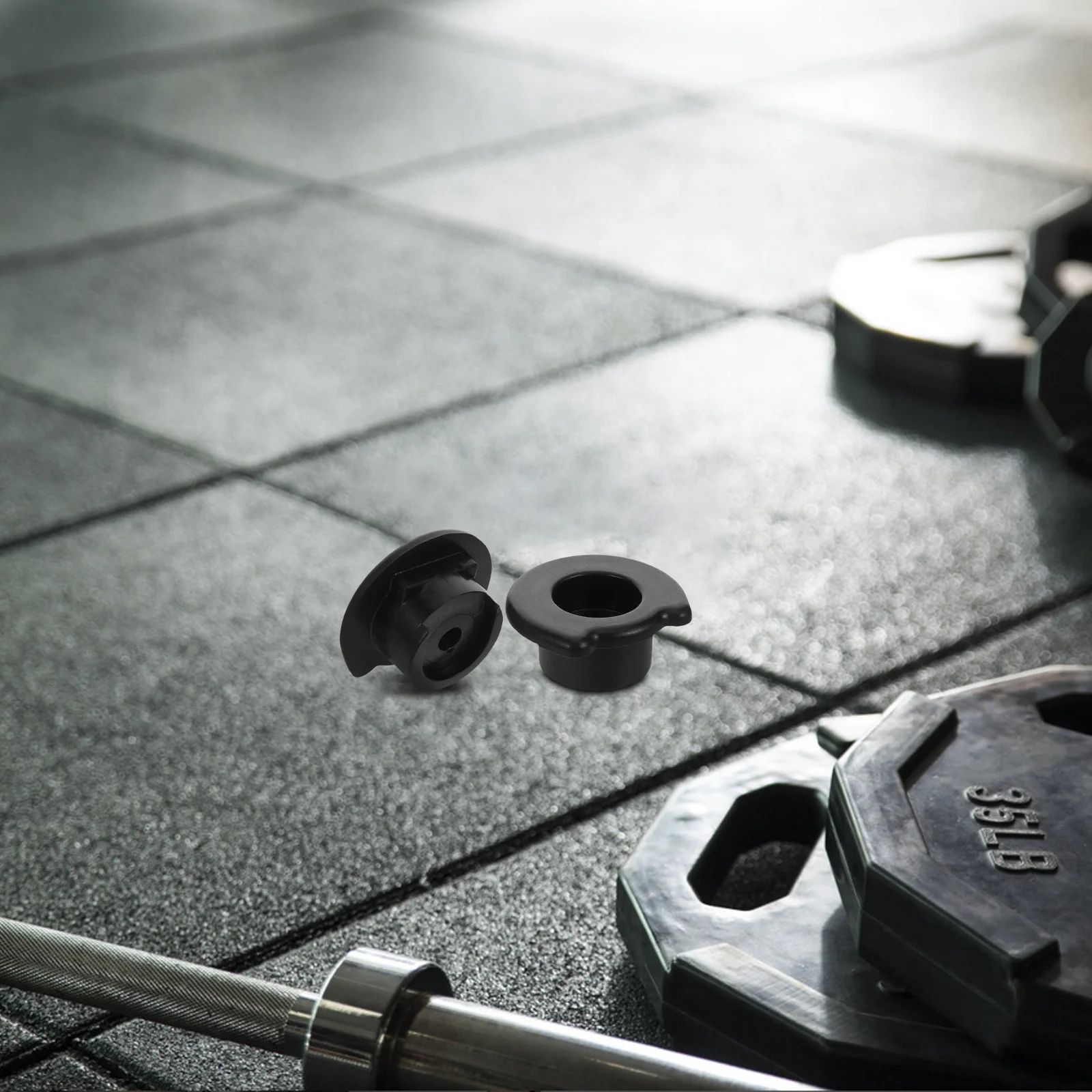 2Pcs Fitness Equipment End Caps ABS Guide Rod End Caps Smooth Sliding Anti-Fall Design for Home Gym Machine Accessories