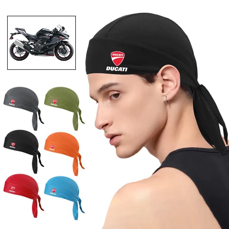 Dla Ducati Monster Diavel 1200 Szybkoschnąca Opaska Szalik Letnia Męska Biegowa Jazda Konna Bandana Chusta na Głowę Wędrówki Bieganie Kominiarka Czapka