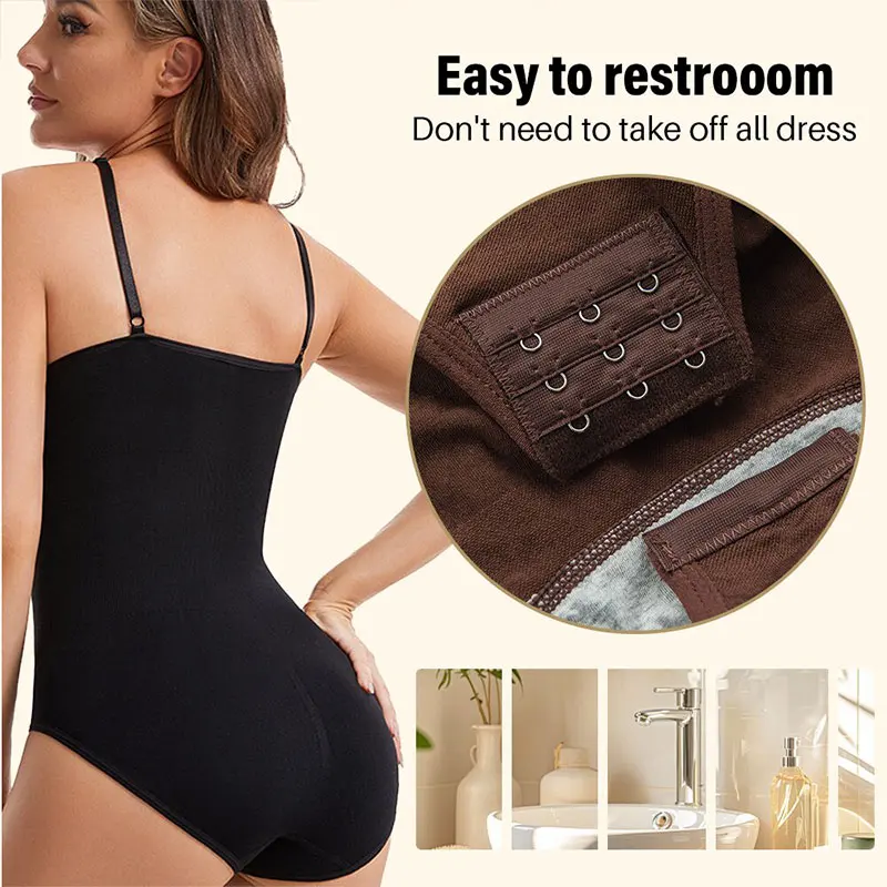 Women Sexy Seamless Shapewear Slim Butt Lifter Bodysuit Open Crotch High Elastic Smooth Out Body For Woman Yoga Exercise Fitness