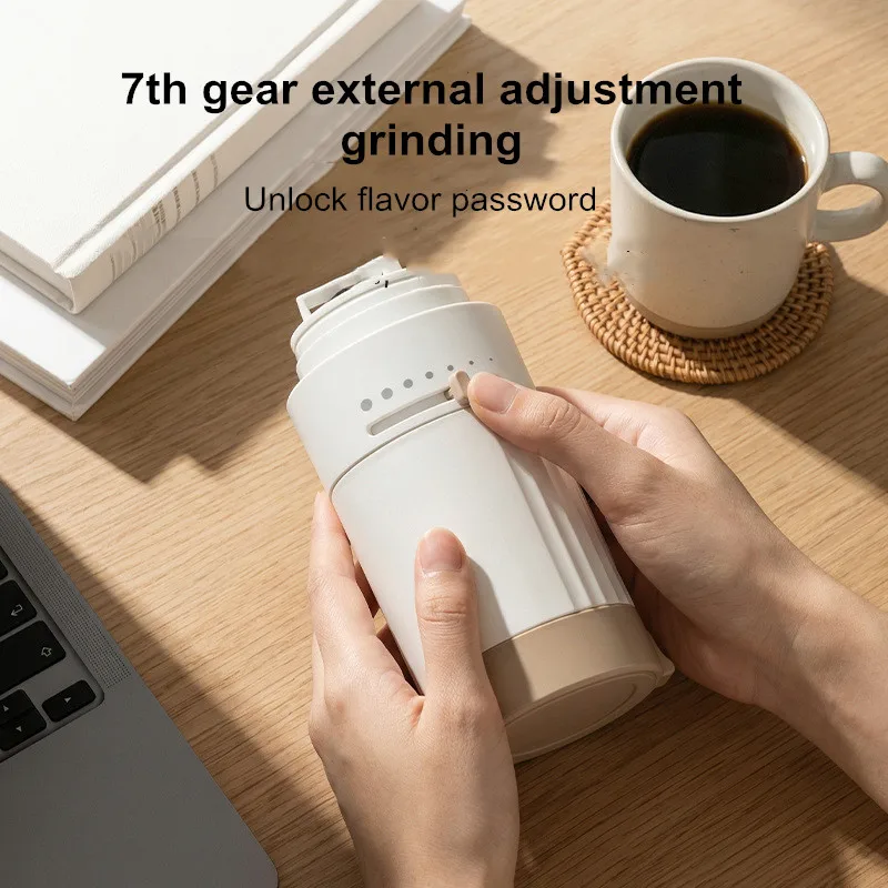 Portable Espresso Machine Mini, 3-in-1 Coffee Maker with Grinder, Handpresso Travel Coffee Cup for Camping/Office, USB Rechargea - view 4