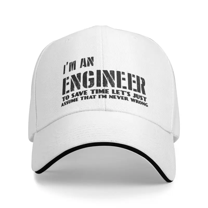 Personalized I\'m An Engineer I\'m Never Wrong Baseball Cap Men Women Adjustable Funny Engineering Quote Dad Hat Sports