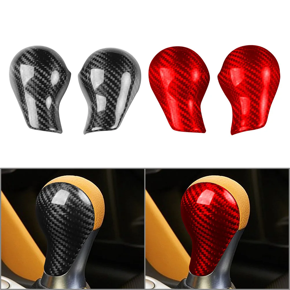 Carbon Fiber Car Interior Gear Gear Shift Knob Cover Trim For Nissan 370Z Z34 2009 2010 2011 2012 2013 2014 2015 2016 2017 2018