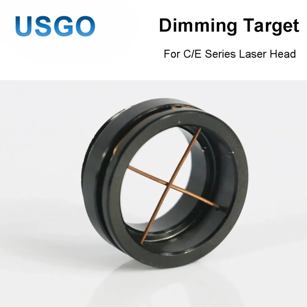 USGO CO2 Laser Path Alignment Tool Red Light Beam Calibrating Device Dimming Paper Target for Laser Head Engraver Cutter