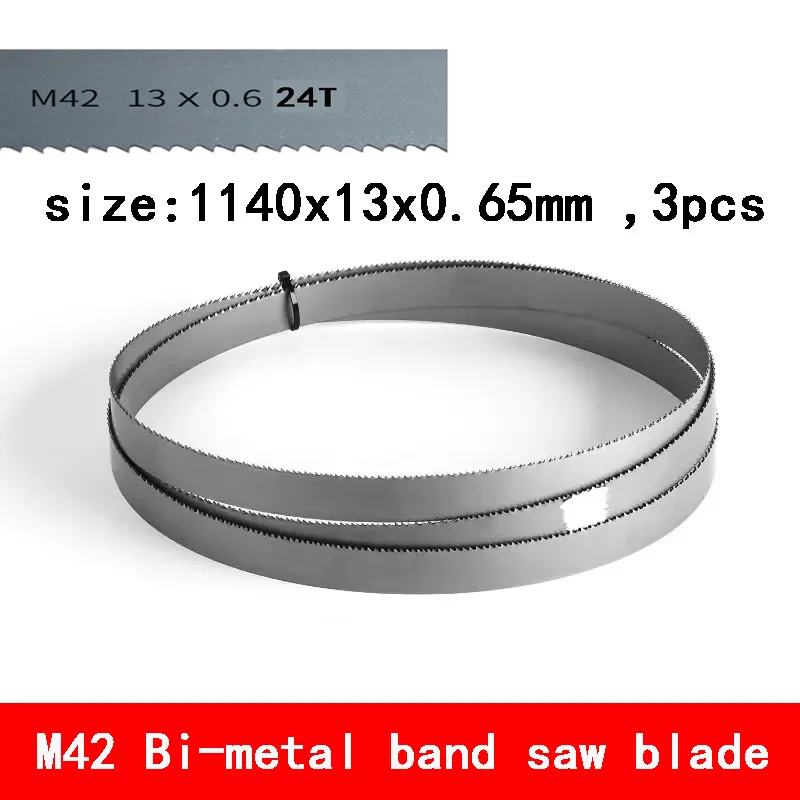 

1140mm Wood Band Saw Blade 44-7/8-inch 24 TPI Woodworking 3Pack Woodcutting BandSaw Blades Plastic