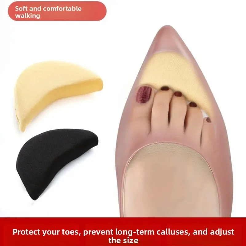 6pairs Invisible High-Heeled Shoe Plug,Silicone Abrasion Resistant Forefoot Pad,Anti Slip Anti Compression Toe Filling Artifact