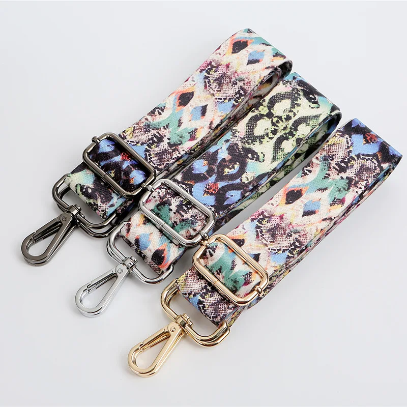 Adjustable Shoulder Strap for Handbag Woman Bag Belt Colorful Ethnic Style Crossbody Strap Travel Accessories