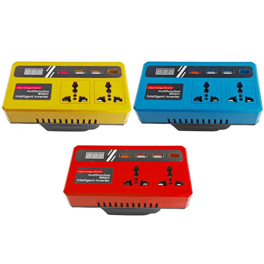 

150W Lithium Battery Inverter Power Bank DC 18V 21V To AC 220v Multi-Function Household Smart Transformer Outdoor Work Inverter