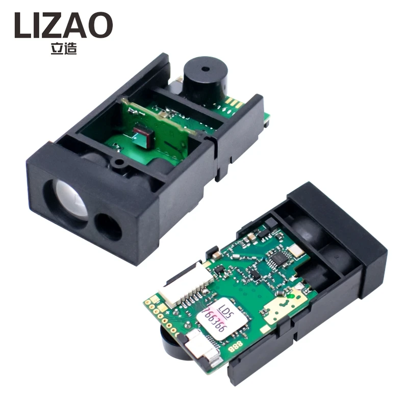 LIZAO 50M Laser Distance Sensor Module, 164ft Range Finder Diastimeter with Single & Continuous Measuring Mode