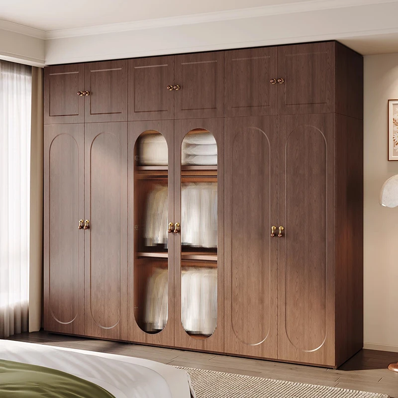 

Nordic Wooden Minimalist Closet Cube Modern Exterior Modular Wearable Wardrobe Makeup Storage Clothes Armario Home Furniture