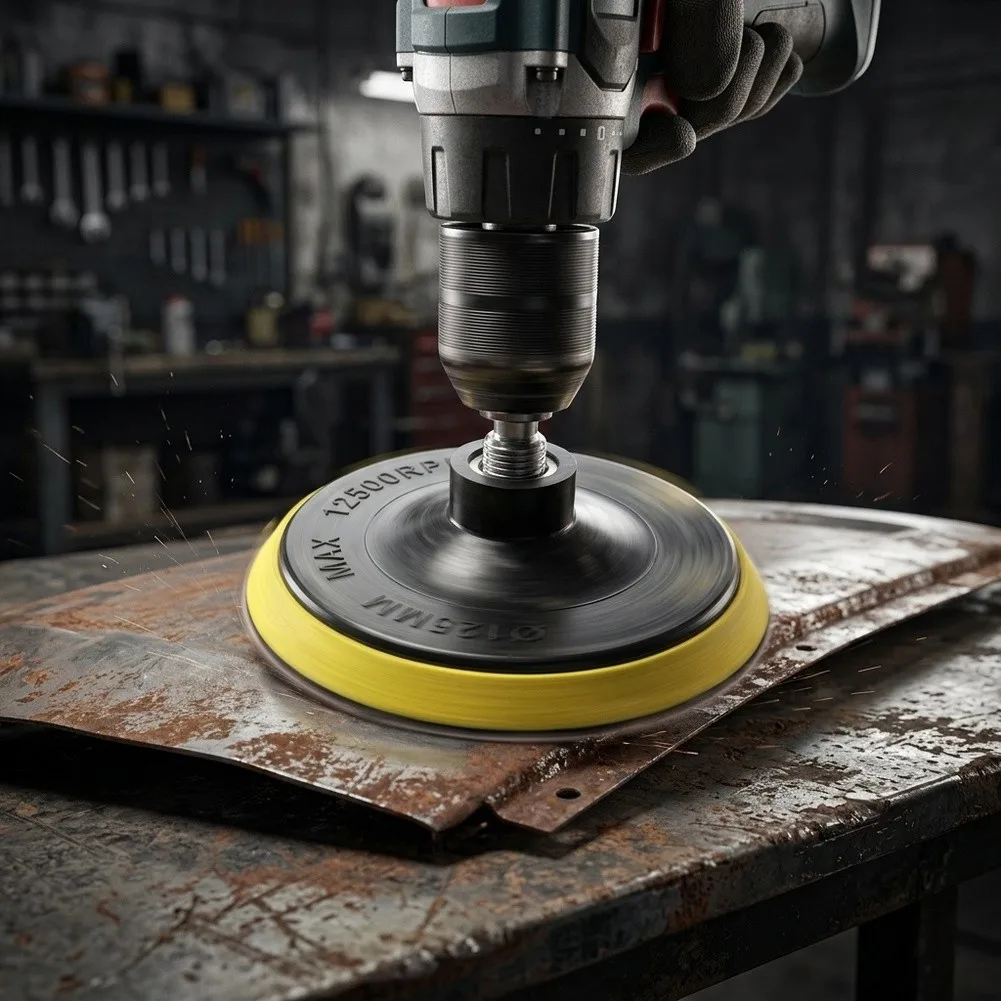 Buffing Pad Sanding Pad 5 Inch/125mm Yellow For Most Kinds Of Rotary Tools for durable High Quality Quality Is
