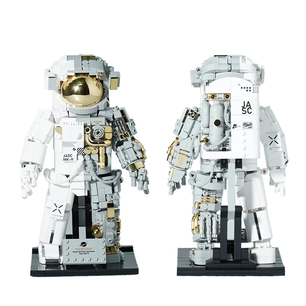 1088PCS Mechanical Aerospace Astronaut Building Blocks Space Detect Assemble Bricks Toys Desk Decoration Gift For Children