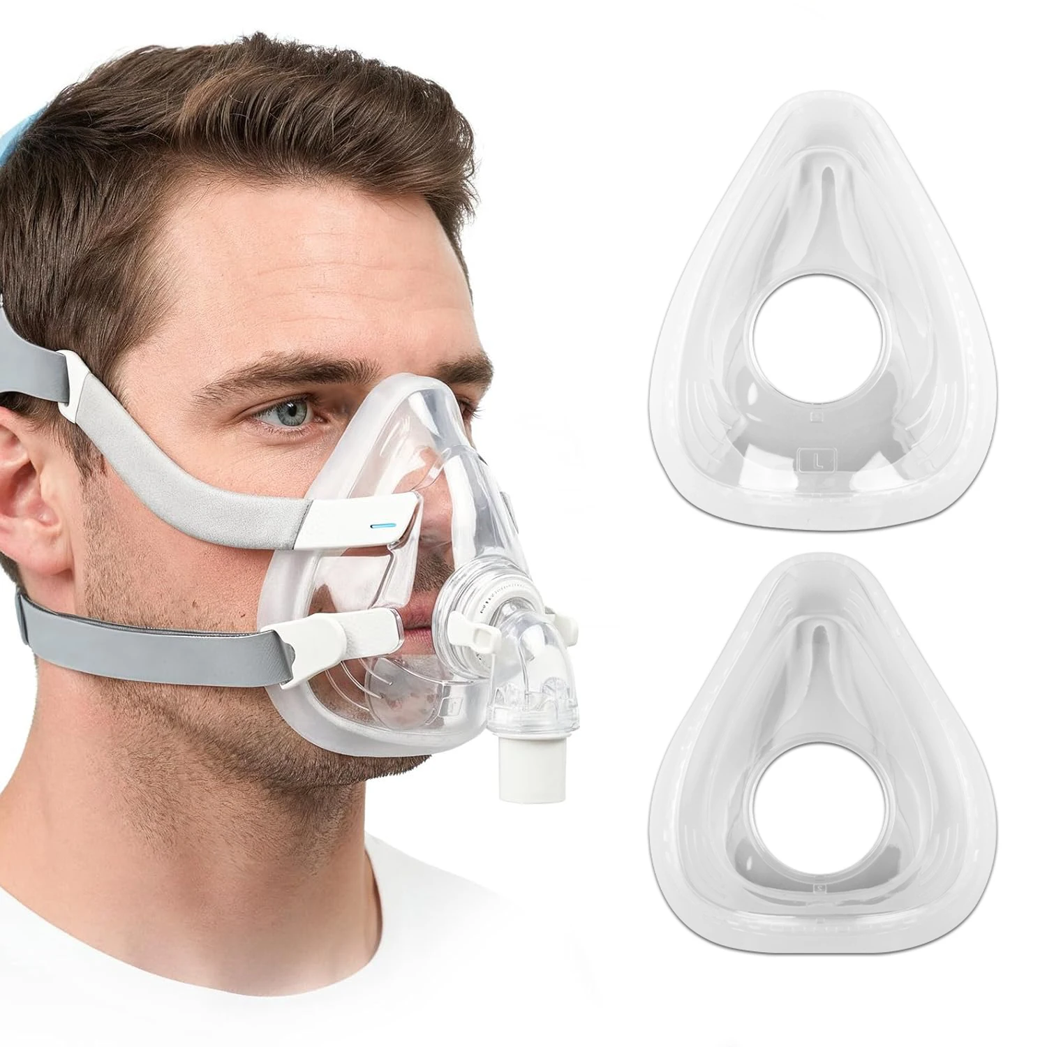 2/1 Pack AirFit F20 Breathing Mask Silicone Gasket, Suitable for The F20 Model. It Is Comfortable, Fits Tightly and Is Durable.