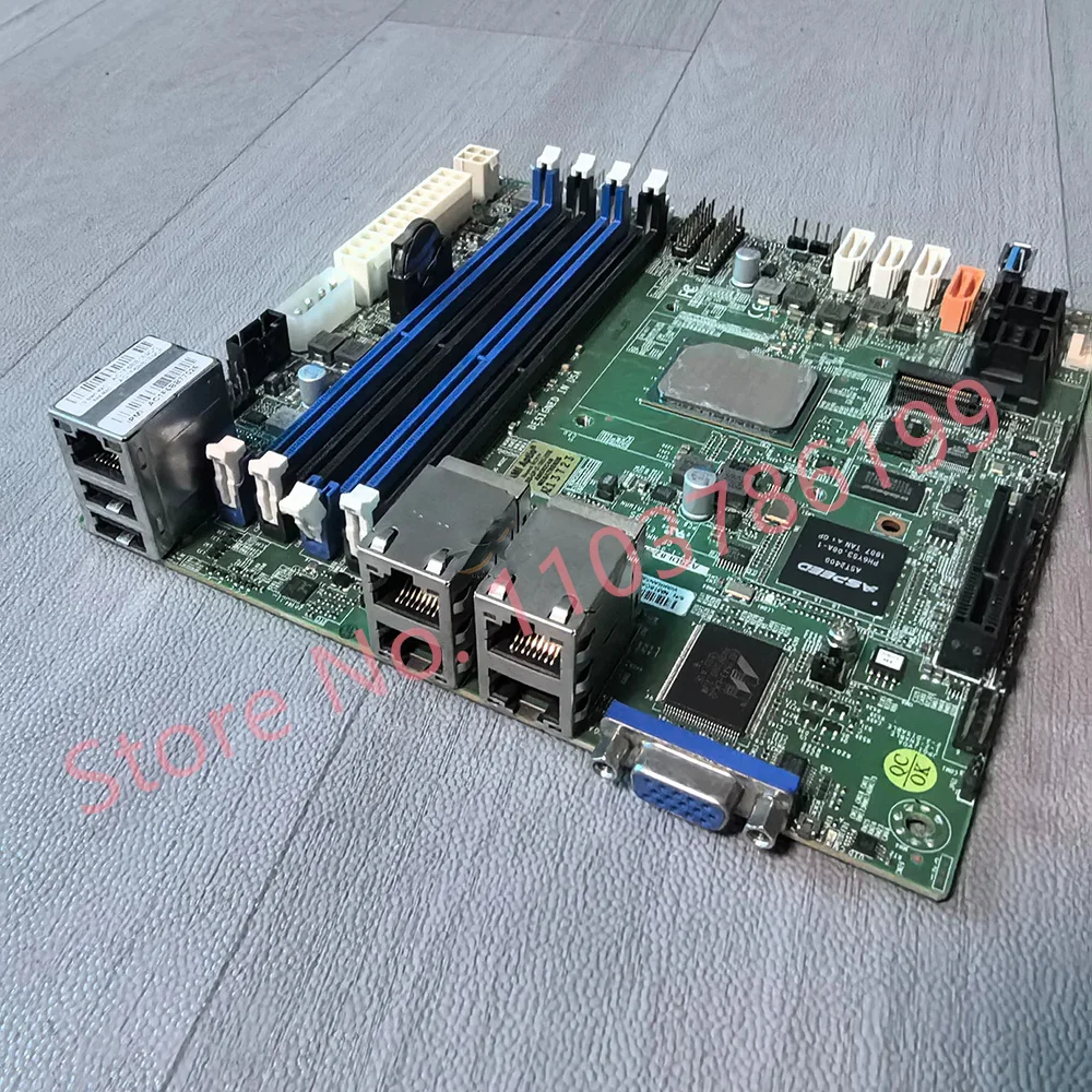 For Supermicro Server Motherboard C3758 CPU Chu d430 micro ITX M.2 A2SDi-8C-HLN4F