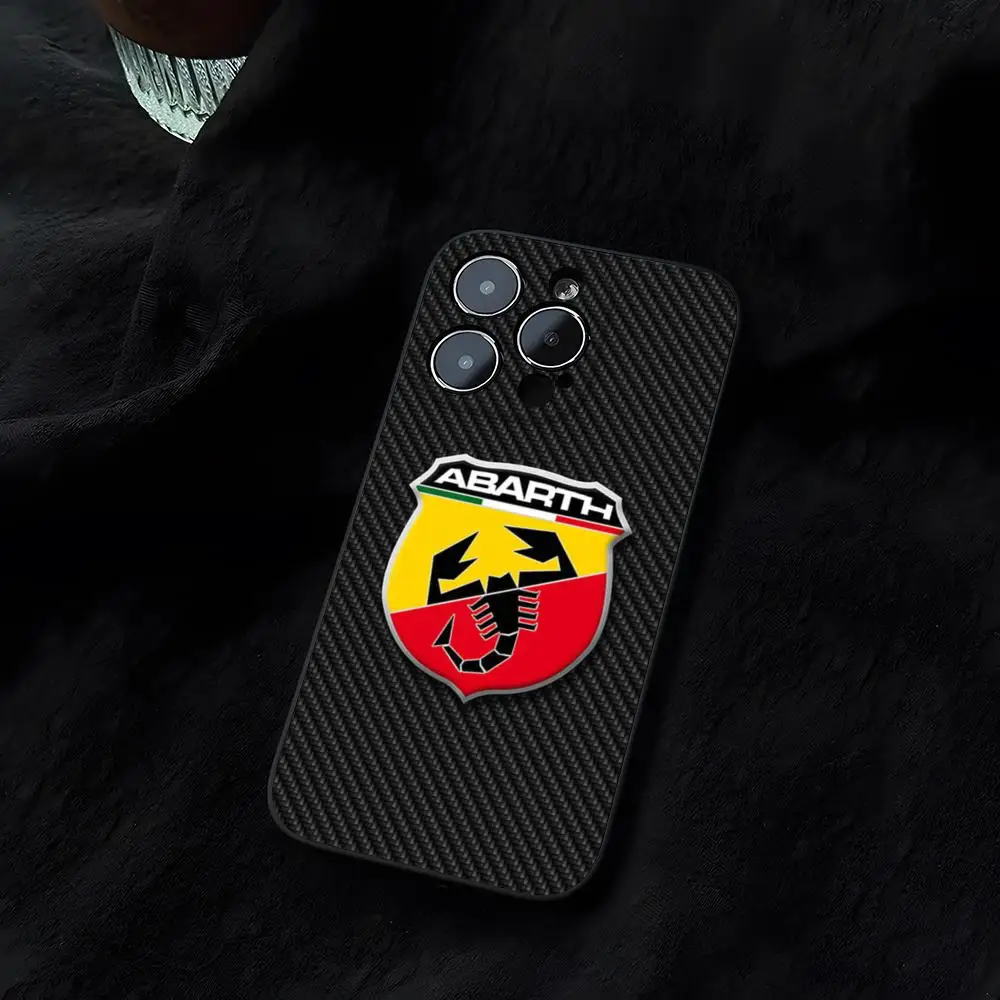 Abarths Fiat Racing car Phone Case Funda for iphone 14 16 13 11 15ProMax 12 Pro Max Mini Xr Xs 8 Plus Cover