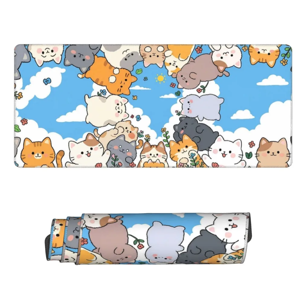Flower design, oversized game mat pc accessories alfombrillas para escritorio tapis de souris desk accessories mouse pads