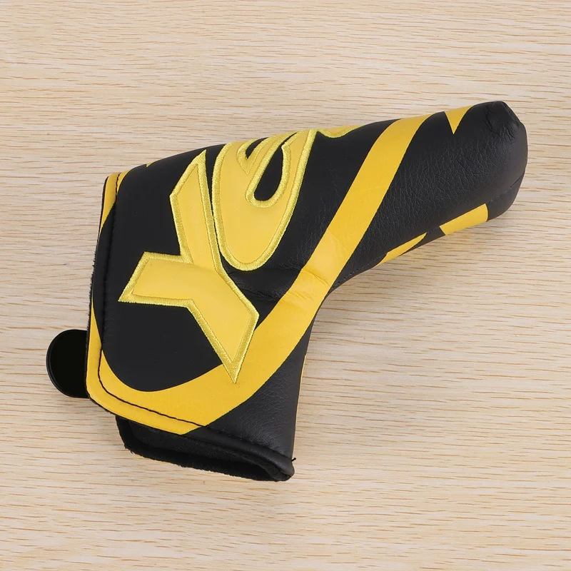 Golf Club Blade Putter Cover Headcover With PU Leather Closure,Yes Printed Patterned Golf Accessories